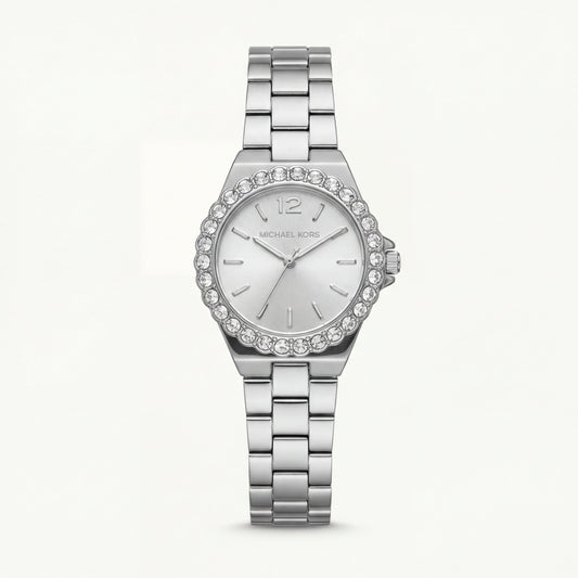 Silver Crystal Bezel Watch – Classic Radiance Edition