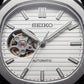 Silver Ivory Dial Open-Heart Automatic Steel Watch
