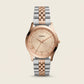 Two-Tone Rose Gold Champagne Dial Classic Quartz Watch
