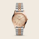 Two-Tone Rose Gold Champagne Dial Classic Quartz Watch