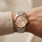 Two-Tone Rose Gold Champagne Dial Classic Quartz Watch