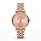 Rose Gold Crystal Accent Dial Luxury Bracelet Watch – Women