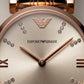 Two-Tone Rose Gold & Silver Crystal Accent Dial Luxury Bracelet Watch – Women