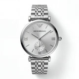 Stainless Steel Silver Sunray Dial Sub-Second Minimalist Luxury Bracelet Watch – Women