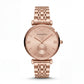 Rose Gold Sunray Dial Sub-Second Minimalist Luxury Bracelet Watch – Women