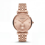 Rose Gold Sunray Dial Sub-Second Minimalist Luxury Bracelet Watch – Women