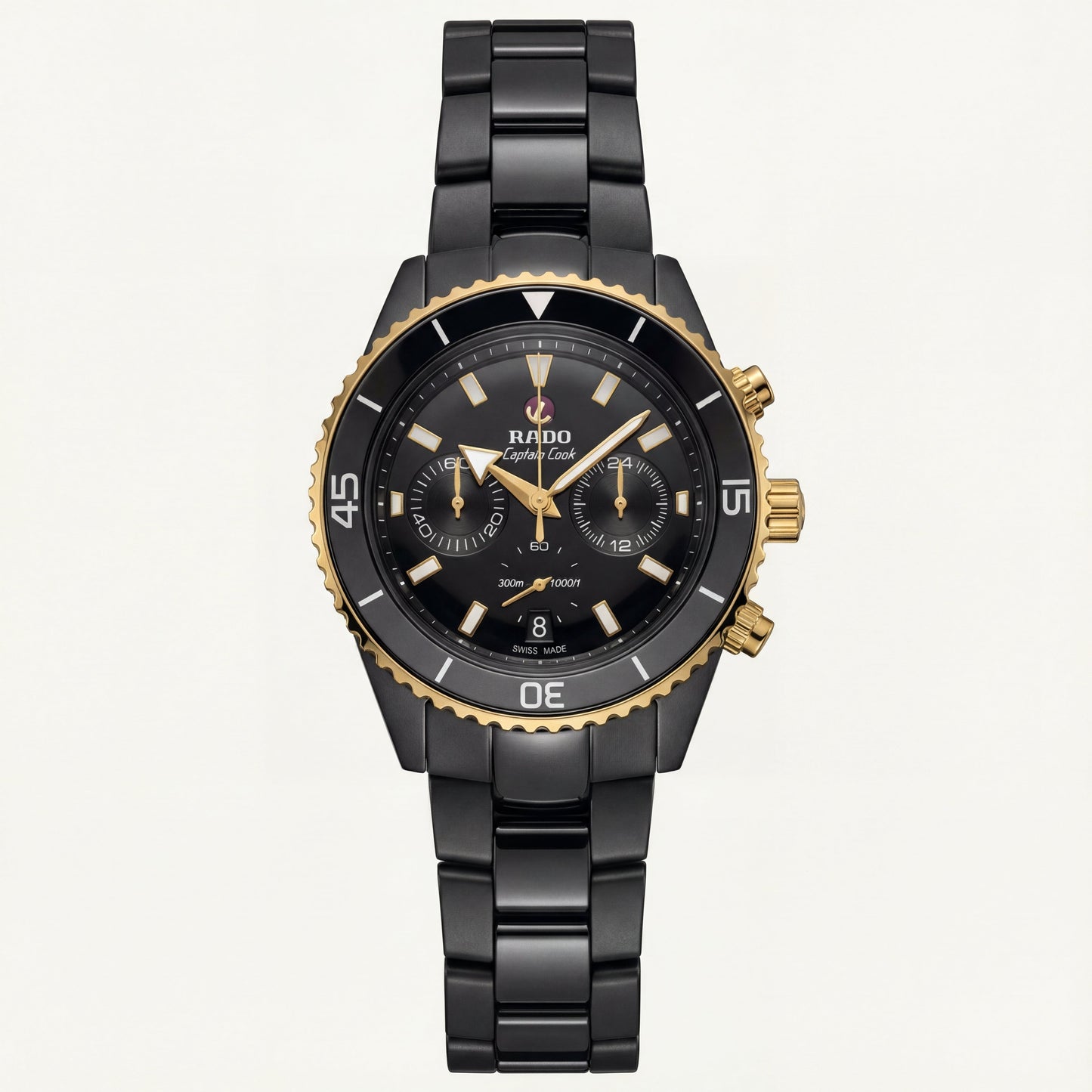 Black Ceramic Diver Chronograph Watch