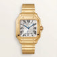 Golden Sunray Square Automatic Roman Dial Steel Watch