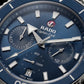 Ocean Blue Diver Chronograph Steel Watch