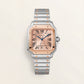Champagne Gold Square Automatic Roman Dial Steel Watch