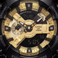 Black & Gold Heavy-Duty Chronograph Sports Watch