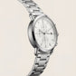 Classic Silver White Dial Stainless Steel Chronograph Watch