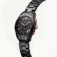 Black Ceramic Rose-Gold Accent Chronograph Watch