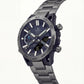 Carbon Black Solar Chrono Digital-Analog Sports Watch