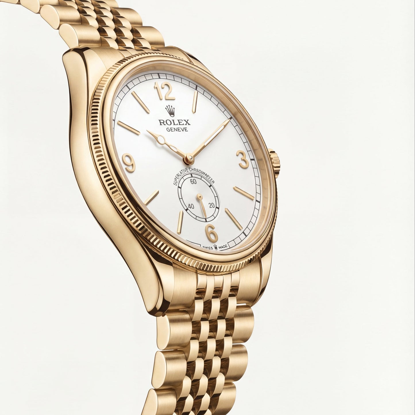 R0LEX Heritage Gold Small Seconds  Watch