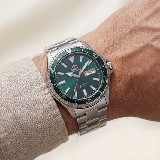 Emerald Green Diver Automatic Stainless Steel Watch