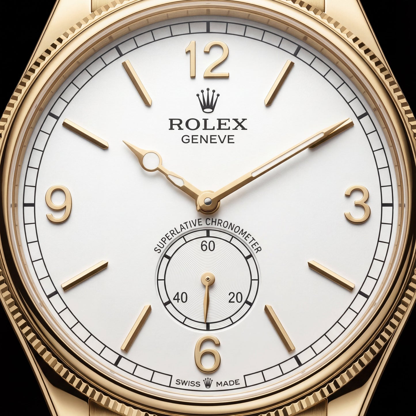R0LEX Heritage Gold Small Seconds  Watch