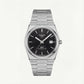 Centrix Black Waffle Dial Silver Watch
