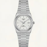 Centrix Silver Waffle Dial Watch