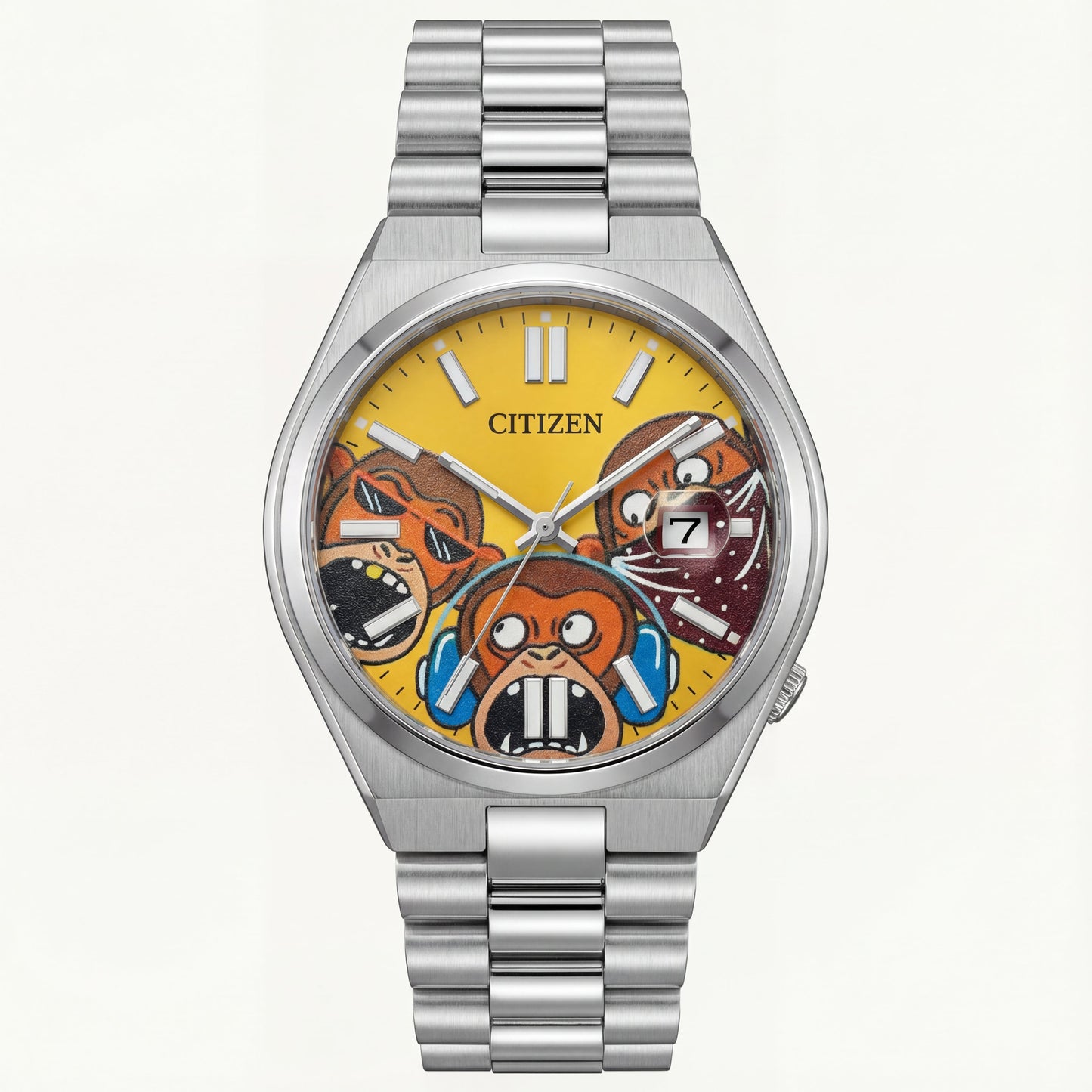 Wise Faces Concept Art Dial Silver Watch