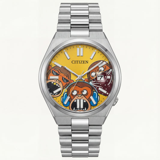 Wise Faces Concept Art Dial Silver Watch