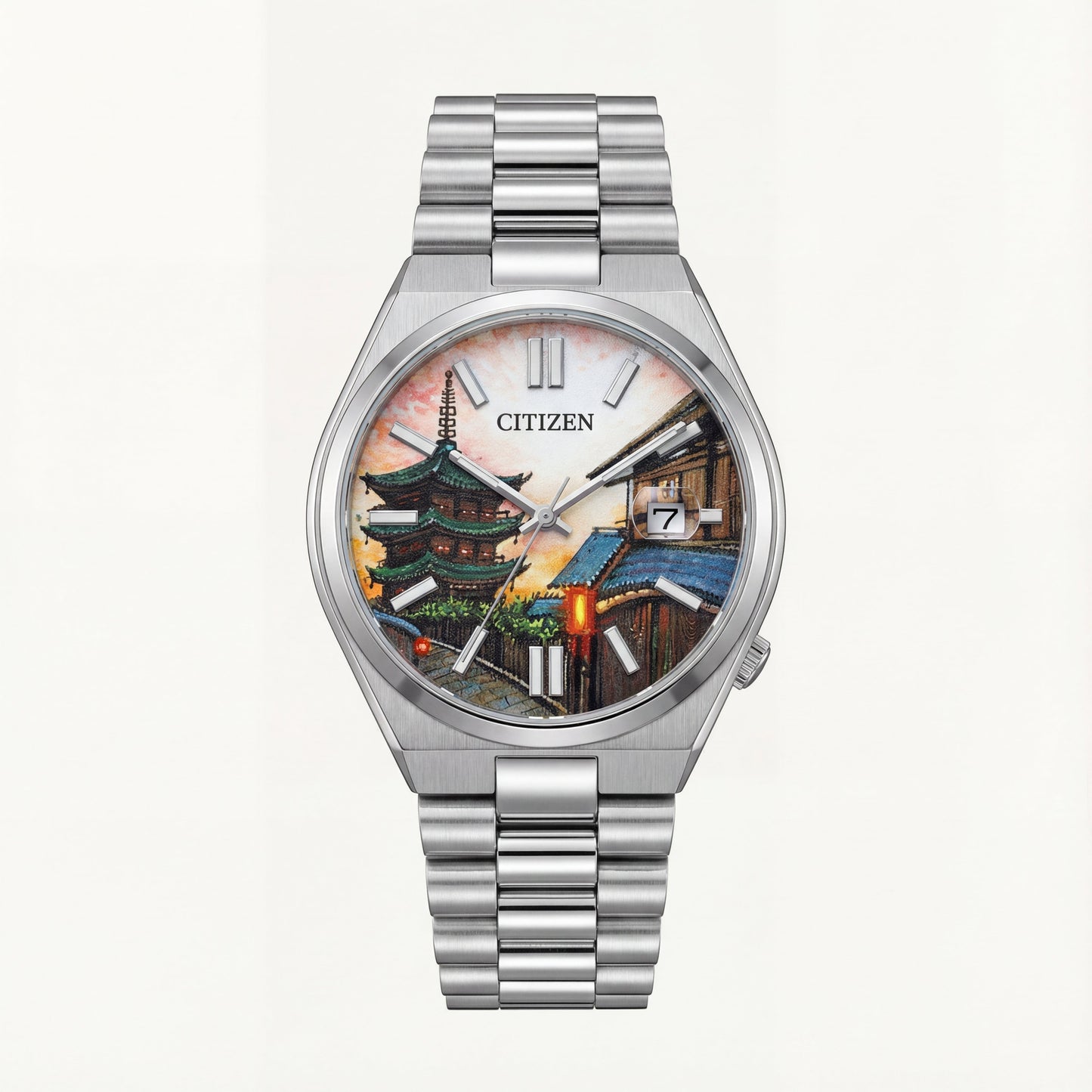 Kyoto Heritage Art Dial Silver Watch