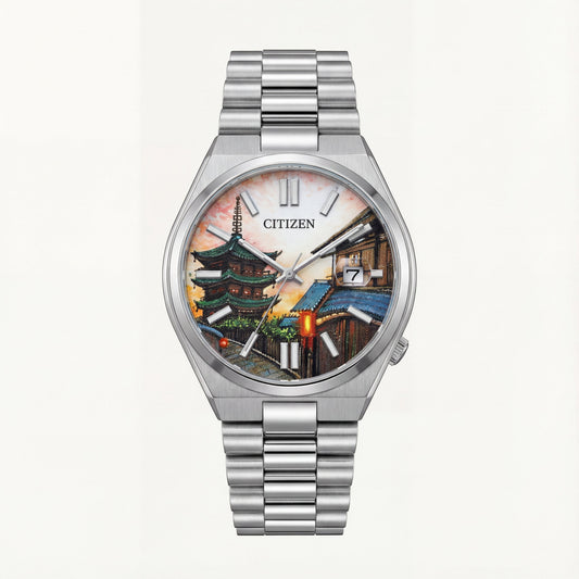 Kyoto Heritage Art Dial Silver Watch