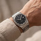 Centrix Black Waffle Dial Silver Watch