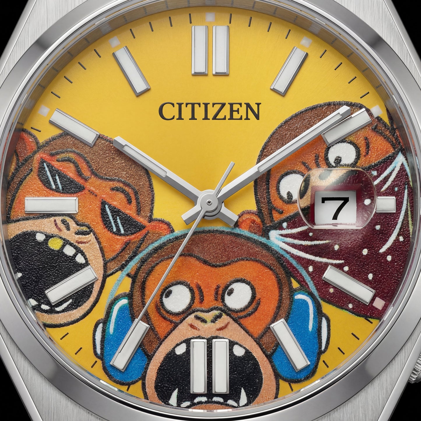 Wise Faces Concept Art Dial Silver Watch
