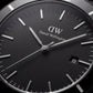 All-Black Minimalist Stainless Steel Men’s Watch
