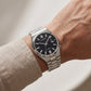 Stellar Night Galaxy Silver Watch