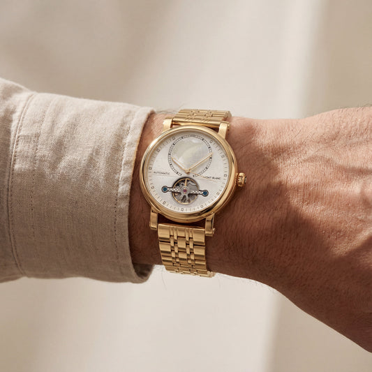 Royal Gold World Dial Open-Heart Automatic Women’s Watch