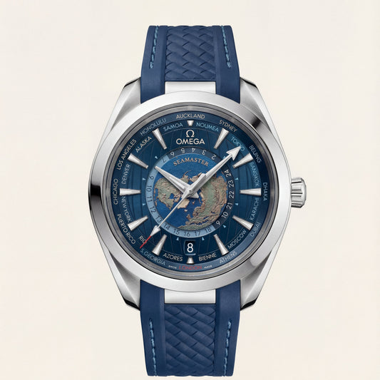 Ocean Blue World Time Automatic Men’s Watch