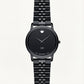 Matte Black Slim Minimalist Men’s Watch