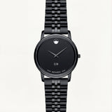 Matte Black Slim Minimalist Men’s Watch