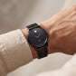 Matte Black Slim Minimalist Men’s Watch