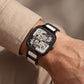 Obsidian Black Square Skeleton Automatic Men’s Watch