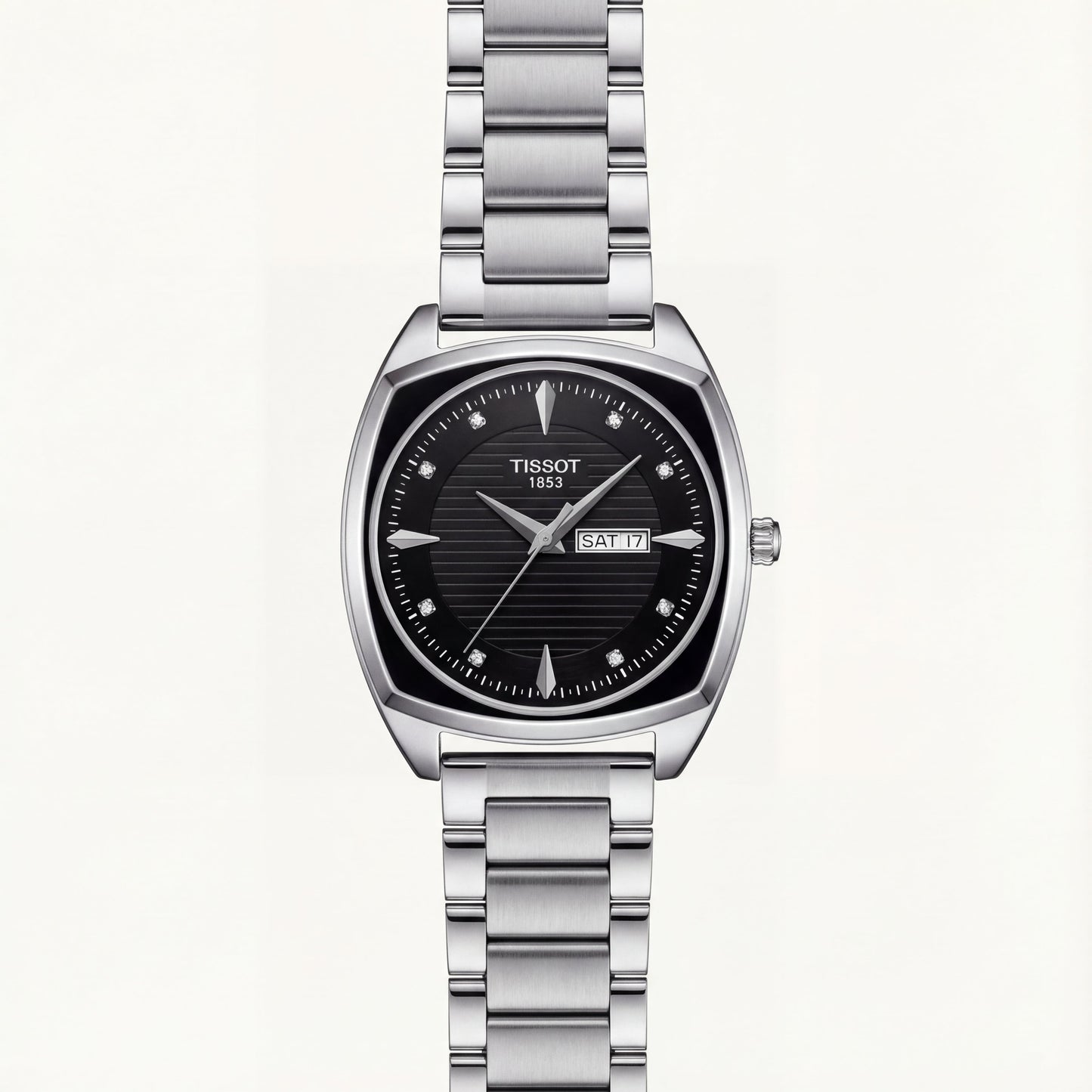 Midnight Black Diamond Index Day-Date Men’s Watch