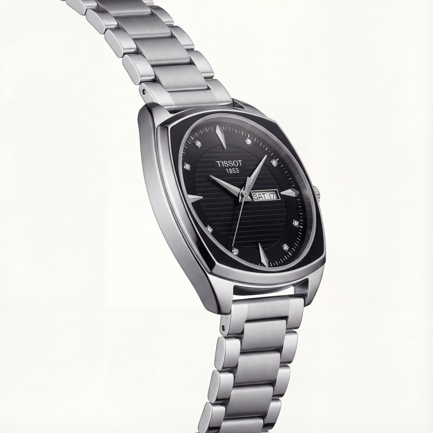 Midnight Black Diamond Index Day-Date Men’s Watch