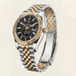 Premium Dual-Tone Luxury Watch with Black Dial