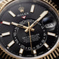Premium Dual-Tone Luxury Watch with Black Dial
