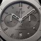 Grey Chronograph Watch – Blue Leather Strap Edition