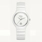 Pure White Ceramic Diamond Date Watch – Luxury Minimal Edition