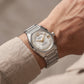 Classic Ice White Automatic Steel Watch – 3-Day Power Reserve