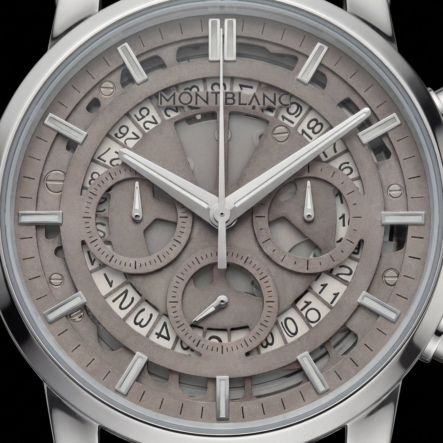 Urban Skeleton Chronograph Automatic Steel Watch – Multi-Dial Edition