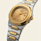 Nautiq Gold Champagne Two-Tone Automatic Luxury Watch