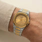Nautiq Gold Champagne Two-Tone Automatic Luxury Watch