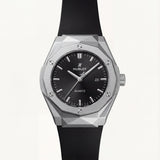 Fusion Octa Black Quartz Silver Sport Watch