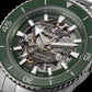 Emerald Green Skeleton Dial Automatic Men’s Watch