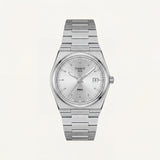 Stainless Steel Integrated Bracelet Silver Dial Date Watch – Women